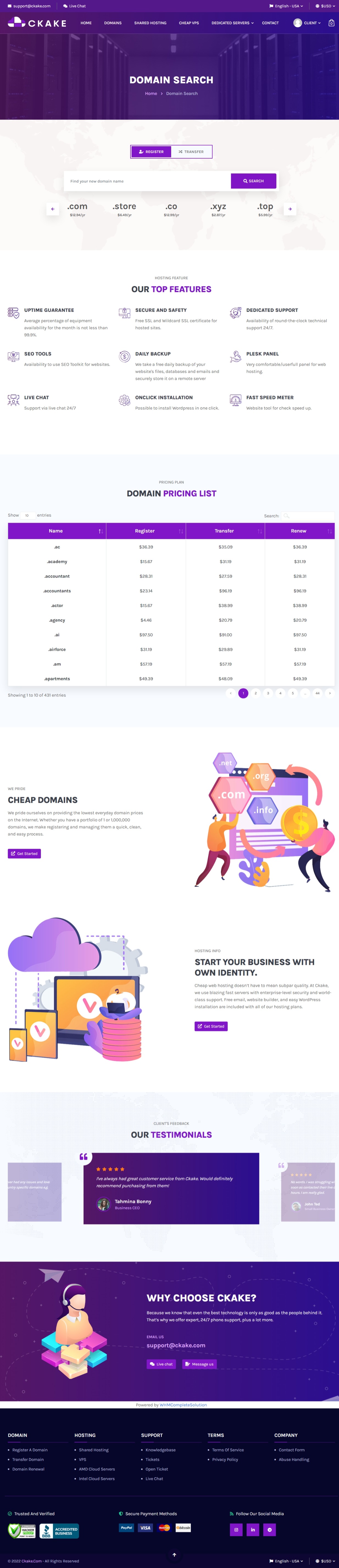 Domain Form