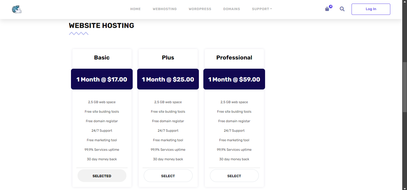 Hosting Page