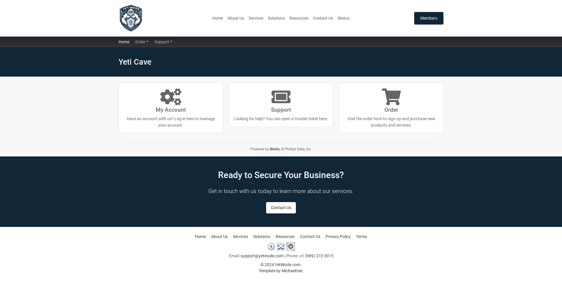 Blesta Portal